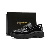 Чёрный, шнуровка, скрытый каблук