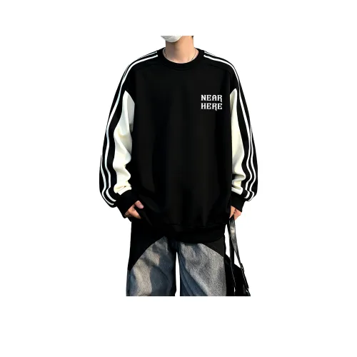 NEAR HERE Черный Унисекс Свитшоты