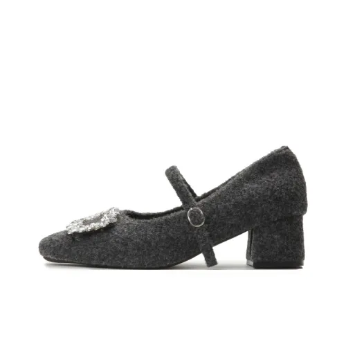 CIELMODE Грубый каблук Туфли Мэри Джейн Женские