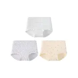 Синий клетчатый + серый цветочный + кофейный медведь