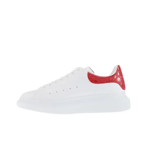 Alexander McQueen Oversized Sneaker Low Топ Стильные Скейтбординги Мужской Белый Красный