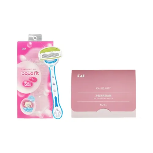 KAI Синий Бритва для бритья Бумага для удаления пятен Наборы для ухода за телом Удаление волос Эффект