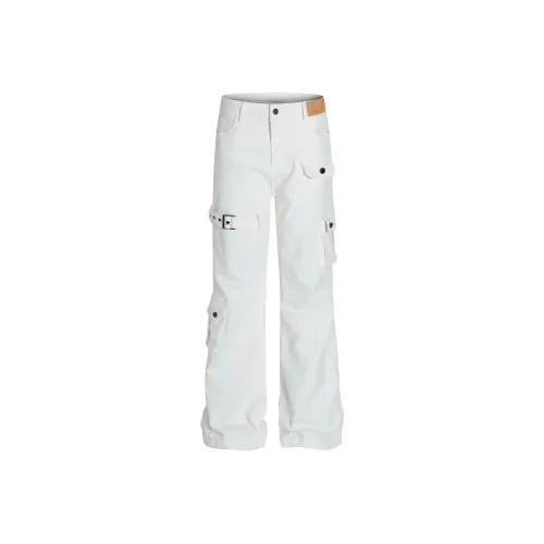 VNHP Белый Унисекс Повседневные Штаны