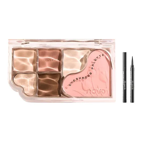 NOVO Dreamy Star Песочный Шесть Цвет Общий Кисть для теней Palette Легко смешивается Водонепроницаемый Макияж Блестящий