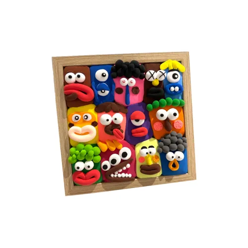 XINZHENJU Глина Рамка Super Light Мягкая глина DIY Мем Дизайн с милыми питомцами Полный комплект Материал Kit