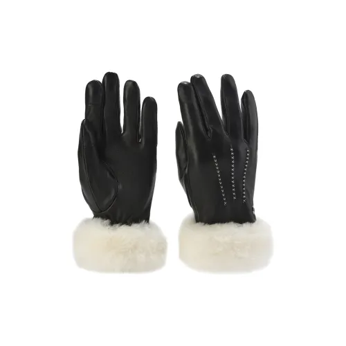 ELLE Овчина Мех Шерсть Перчатки Унисекс