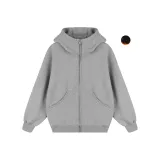 Светло-серый, осенний и зимний, утолщенный