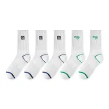 5 пачек (3 темно-синих + 2 зеленых)