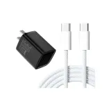 [Пава Display Wattage] 30 Вт Зарядное устройство Apple + Двойной тканевый вязаный кабель 1,5 м