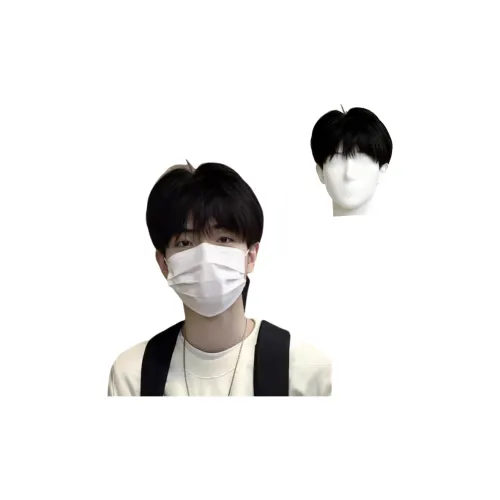 Gentle Welcome Мужской Full Wig с короткими волосами боковой раздел корейский стиль стильный мужской повседневный образ