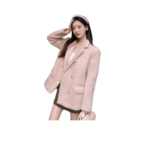 ZEKIKO STUDIO Pink Women's Coat ZEKIKO STUDIO Розовый Женский Пальто