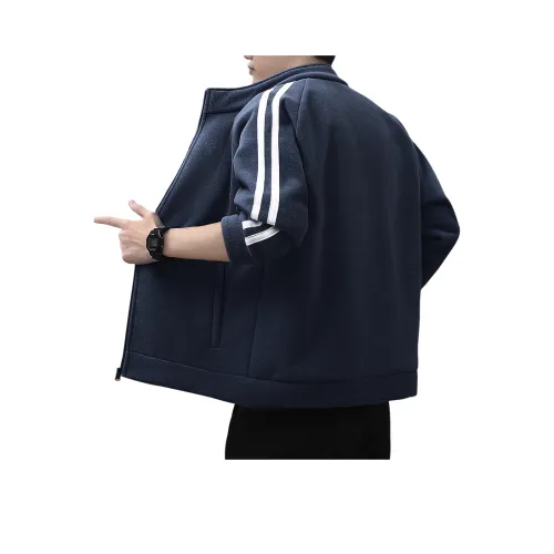 D W Светло-синий с флисовой подкладкой унисекс бархатные куртки