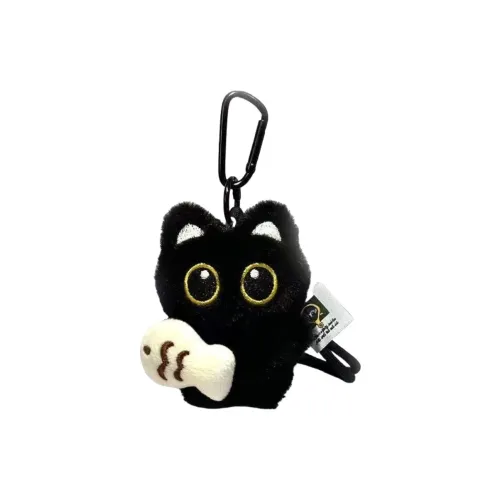 Mise Cute Kitten Fishing Plush Pendant 8 см High