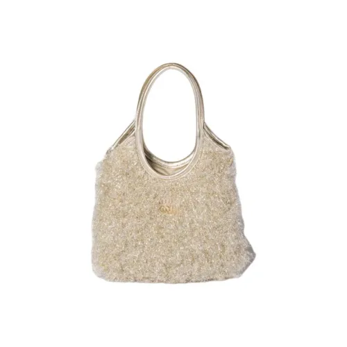 MIU MIU Ivy Ткань Сумка Женская Бежевая