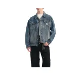 Винтажный средний синий [съемный бренд, брошь]