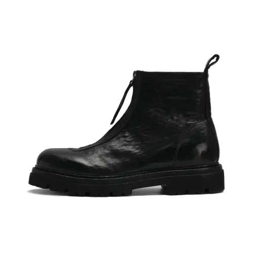 Viplander Британские Кожаные Ботинки Короткие Мартин Ботинок Мужской Черный