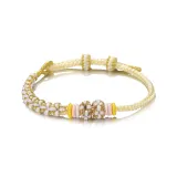 Ландыш Браслет-шнурок-Сырно-желтый