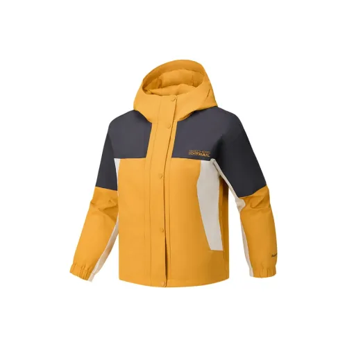 Skechers Хлопковый пуховик женский оранжевый желтый