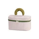 Вертикальные полосы, серый, ведрообразная сумка, размеры 23,5*12,5*13