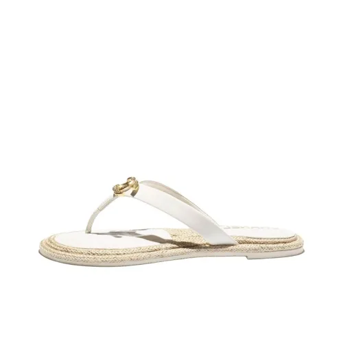 CHANEL Шлепанцы Женские Белые