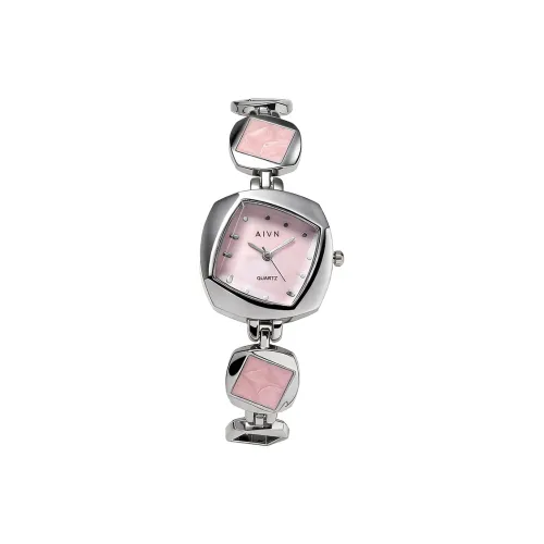 AIVN Кварцевый механизм сплав ремешок женские часы розовый циферблат