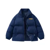 Темно-синий [Воротник-стойка, городской, минималистичный]