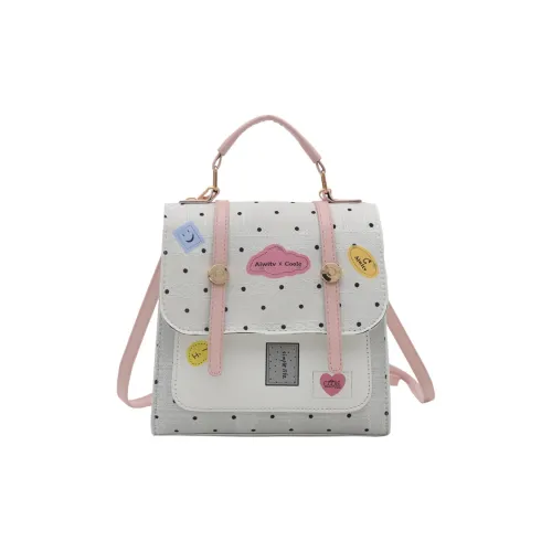 Tezimyt ПУ (полиуретан) Рюкзак Стандартный Унисекс Белый Розовый