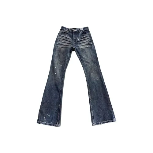 W7H1 Синий Унисекс Джинсы