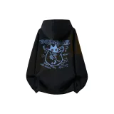 Тяжелый полиэстер-хлопок, черный-синий