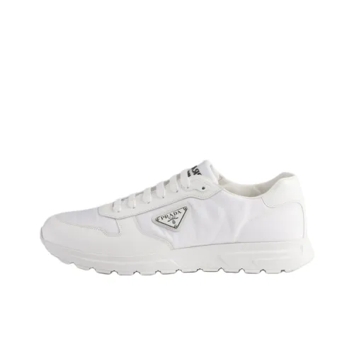 PRADA Prax 01 Low Топ Повседневная обувь Мужская Белая