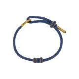 Минималистский стиль Браслет из восьми нитей - Темно-синий