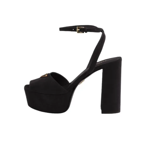 PRADA One Sandals Strap 11,5cm Women's Black PRADA One Сандалии Ремешок 11,5 см Женские Черные