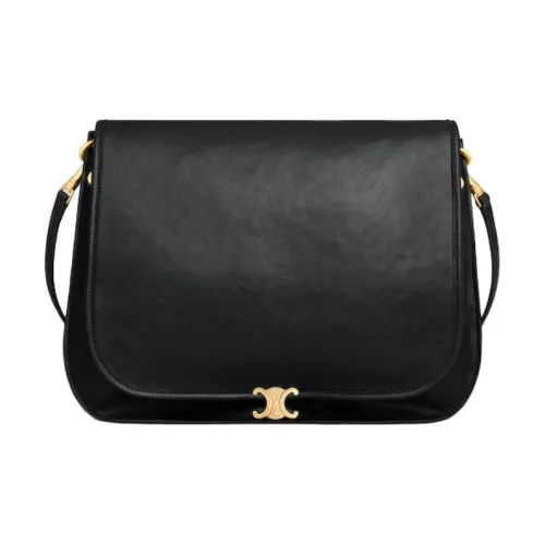 CELINE Triomphe Sheepskin Сумка через плечо Женская Черная