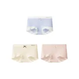 [3 упаковки] Пыльно-синий + Кремово-желтый + Закатно-розовый (Маленький боксер, полностью закрытый, с анти-пружиной для предотвращения растяжек)