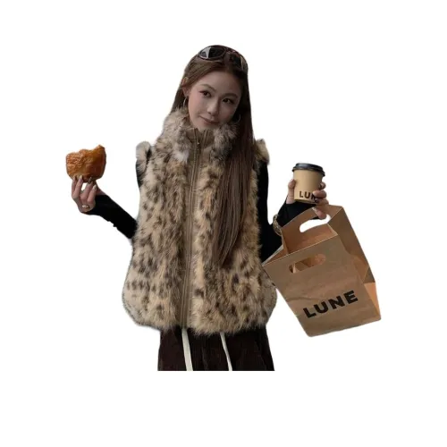 EFCR Градиентный Леопардовый принт Утолщенный Женские Бархатные куртки