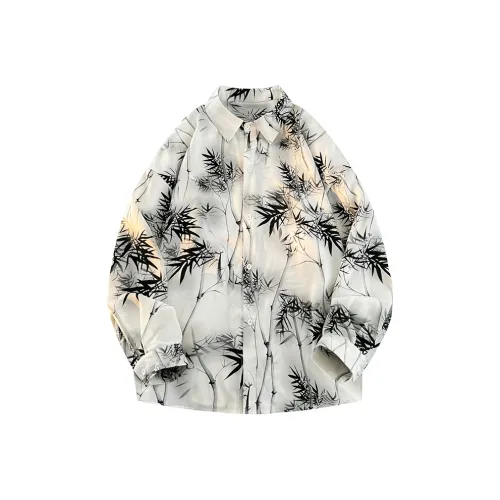 NINEDAO Бамбук в стиле тушь Унисекс Рубашки