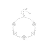Браслет с четырехлистным клевером [Белый]