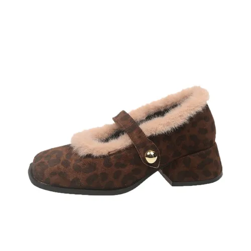 LUTAI Квадратный каблук Милый Mary Jane Женские