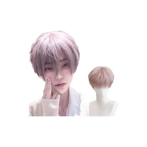 GLUNA Короткие волосы Серый Фиолетовый Парики