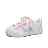 Белый светло-розовый