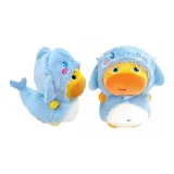 Сидящая Капибара + Синий Набор Акулы