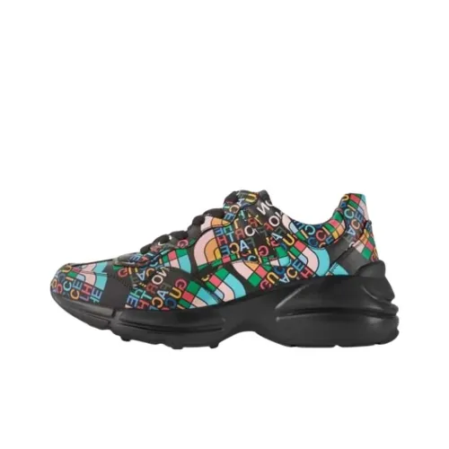 THE NORTH FACE x GUCCI Rhyton Low Топ Повседневная обувь Женская Черная