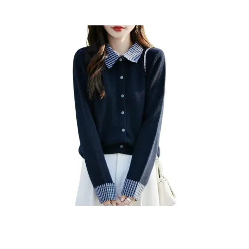 XIANGTIANE Темно-синий женский трикотаж