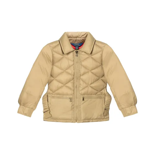 Polo Ralph Lauren Хлопковый пуховик хаки для детей