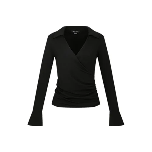 URBAN REVIVO Черные Женские T-рубашки