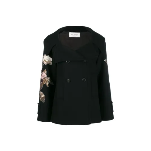 RED VALENTINO Черное Женское Пальто