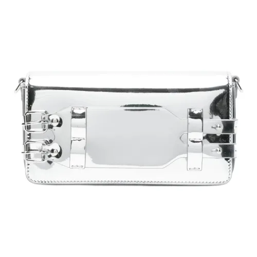 MM6 Maison Margiela совместный бренд ПУ (полиуретан) Полиуретан Клатч Женский Серебряный