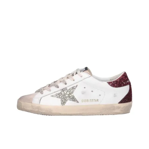Golden Goose Супер Звезда Low Топ Скейтборд Кроссовки Женские Белый Красный