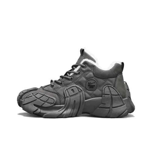 Binary Короткий Мартин Boot Мужской Серый Хлопковый пуховик