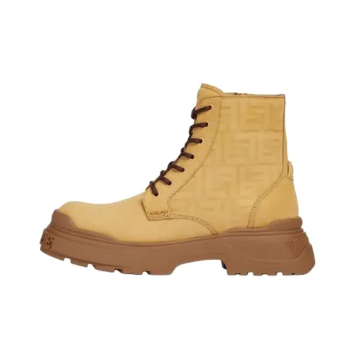 FENDI Force Свет Короткий Мартин Ботин Мужской Коричневый